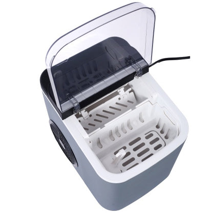 US Local Ice Maker Countertop, Portable Ice Machine, Self-Cleaning Ice Makers With Basket And Scoop, 9 Cubes In 6 Mins, 26 Lbs Per Day, Ideal For Home, Kitchen,ETL And FDA Certificate.