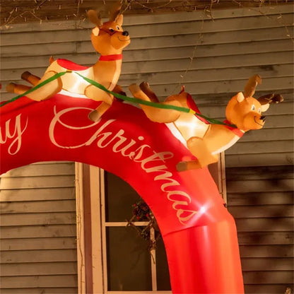 US Local Christmas Inflatable Gingerbread House Archway