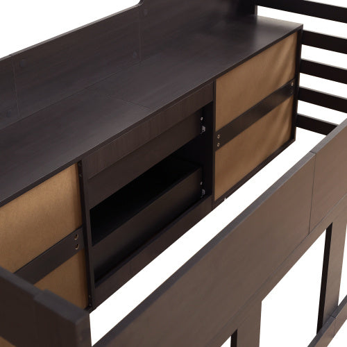 UK Local Cabin Bed Mid Sleeper Bed Frame Storage Kids Wooden Bed With Drawers Shelf Storage Low Sleeper Bed 3ft Single Children's White Wooden Bed - 3ft Single 90 X 190 Cm Frame Only