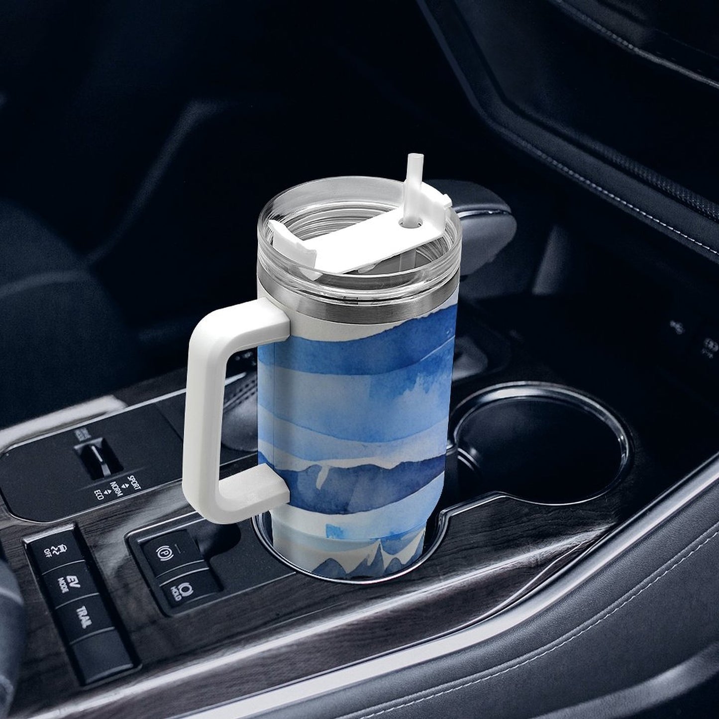 PHDT00214 POD US Local Tumbler 40oz Large Capacity Car Cup Mountains, Nature
