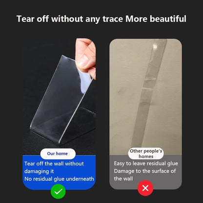 US Local Nano Double Sided Transparent Tape Reusable Waterproof Tape For Cleaning Kitchen And Bathroom Supplies Tape