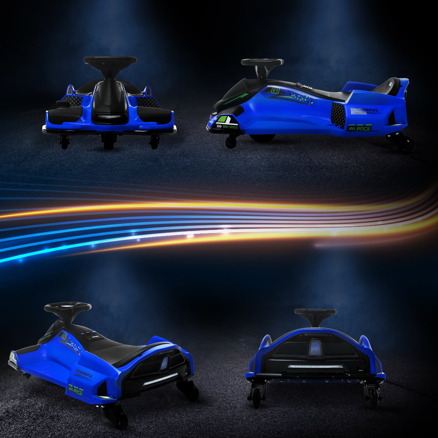 US Local 12V Electric Drifting Go Kart w/ Slow Start