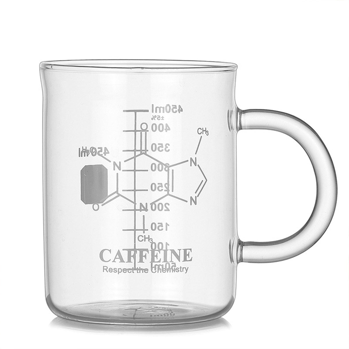 US Local 1PCS High Borosilicate Glass Cup,Coffee Cup,Coffee Shared Cup With Scale Marking