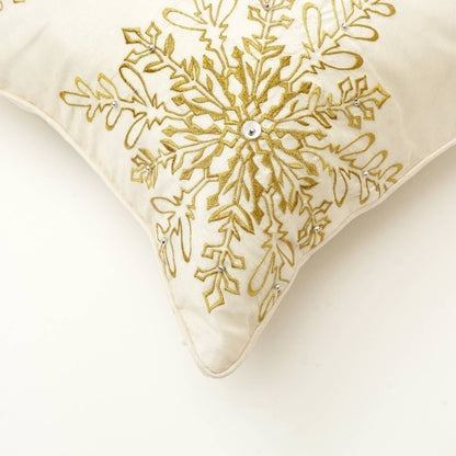 US Local Polyester Throw Pillow With Embroidery & Bead Work