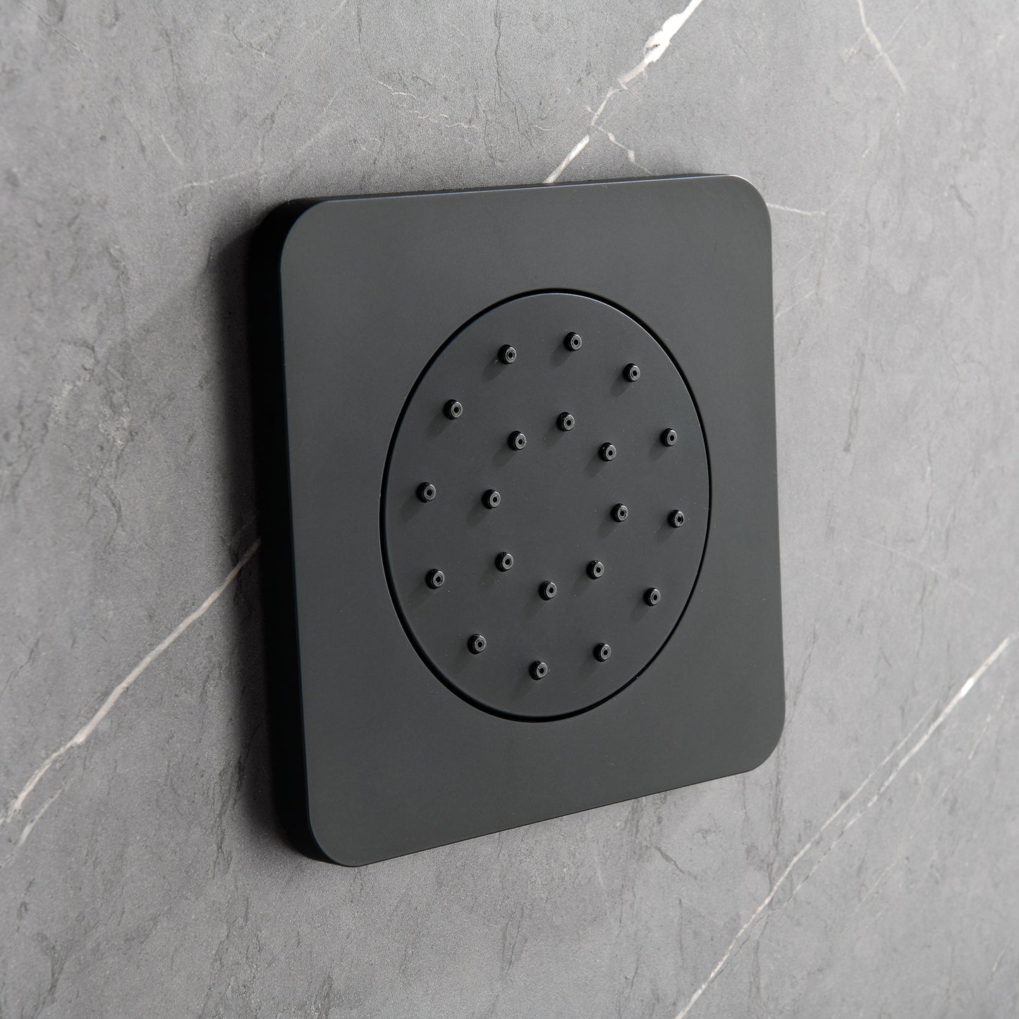 US Local Shower System With Shower Head, Hand-held Shower, Slide Bar, Spray, Shower Arm, Hose, Valve Trim And Lever Handle