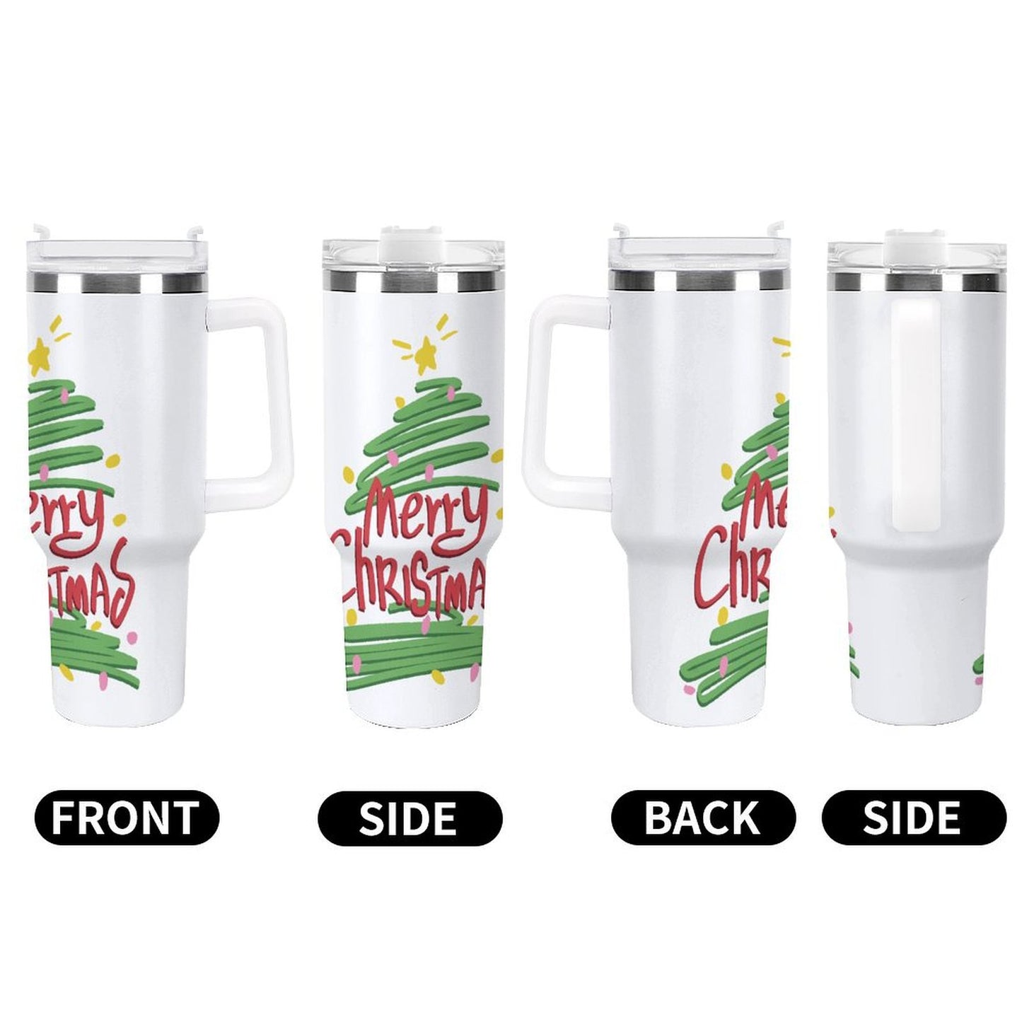 PHDT00319 POD US Local Tumbler 40 oz Large Capacity Car Cup Christmas Tree