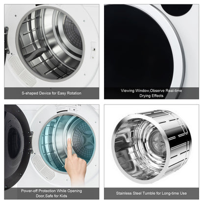 US Local GDZ60-628E 6kg 13.2Ibs Dryer