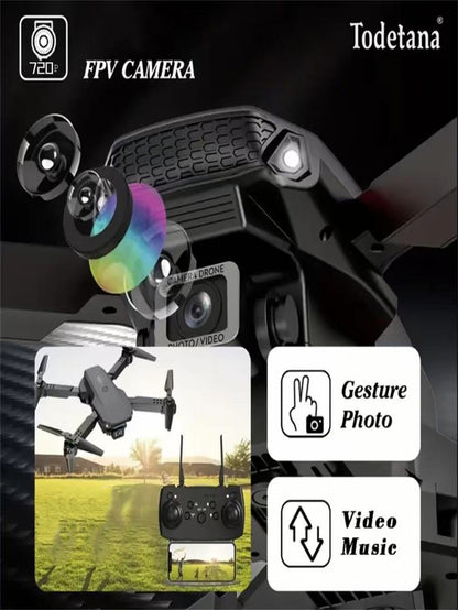 US Local The Battery Configuration Of The E88 Smart Camera Drone Features Real-time Image Transmission From A Single Camera. It Has One-click Touch And Landing Functions. This Is A Foldable Remote-controlled D