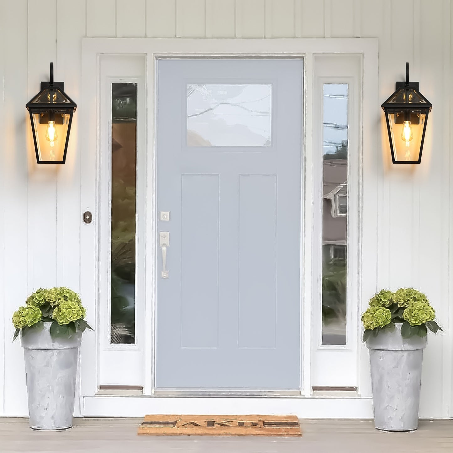 US Local Modern Outdoor Waterproof Wall Lamp 2pack