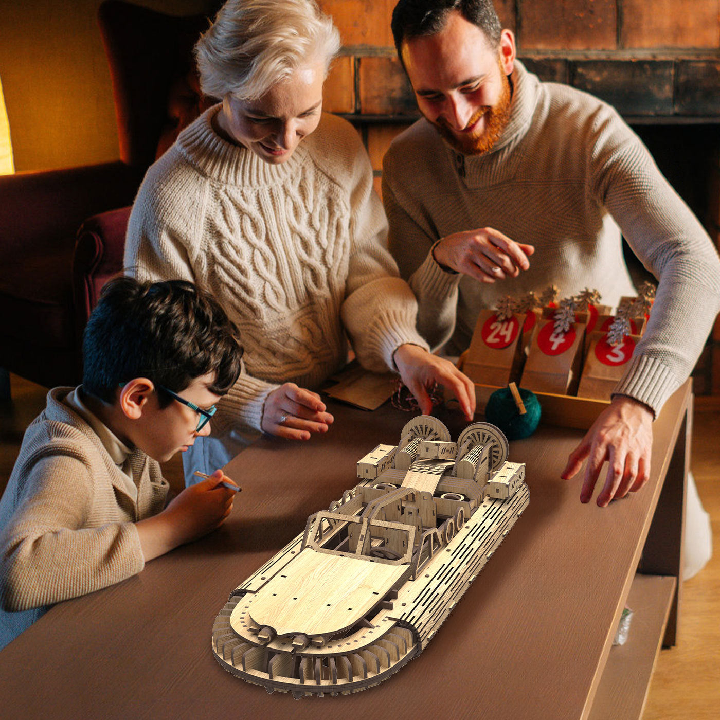 US Local Stylish And Simple Allengrad Speedboat Shape Puzzle Toy