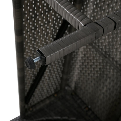 US Local U STYLE Outdoor Loveseat And Convertible To Four Seats And A Table,Suitable For Gardens And Lawns