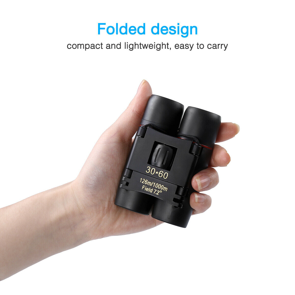 US Local Binoculars 30x60 Zoom Travel Compact Folding Telescope Hunting Day Night Outdoor Small Pocket Binoculars Compact Adults, Mini Kids Binoculars Boys For Bird Watching, Concert Theater Opera