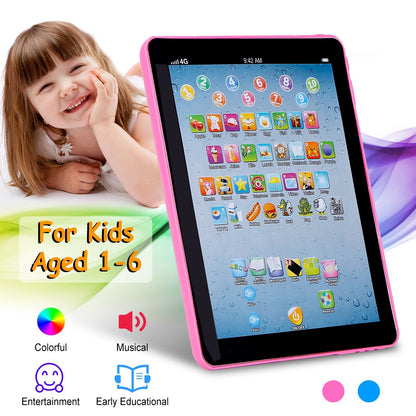 US Local Baby Learning Tablet Educational Mini Pads Toys Touch Learn Toddler Tablet For ABC Numbers Words Gift For Boys Girls Aged 1-6 Year Old Kids