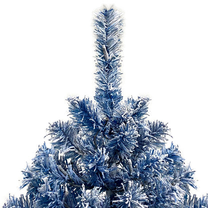 US Local 6 Foot Hinged Artificial Fir Christmas Tree With Pre-installed Lights And Snow Covered Artificial Holiday Christmas Tree