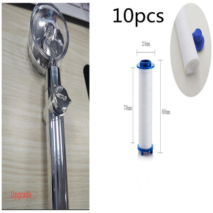 Turbo Propeller Shower Head Water Saving High Preassure Flow 360 Degrees With Fan Extension Showerhead Rainfall With Holder