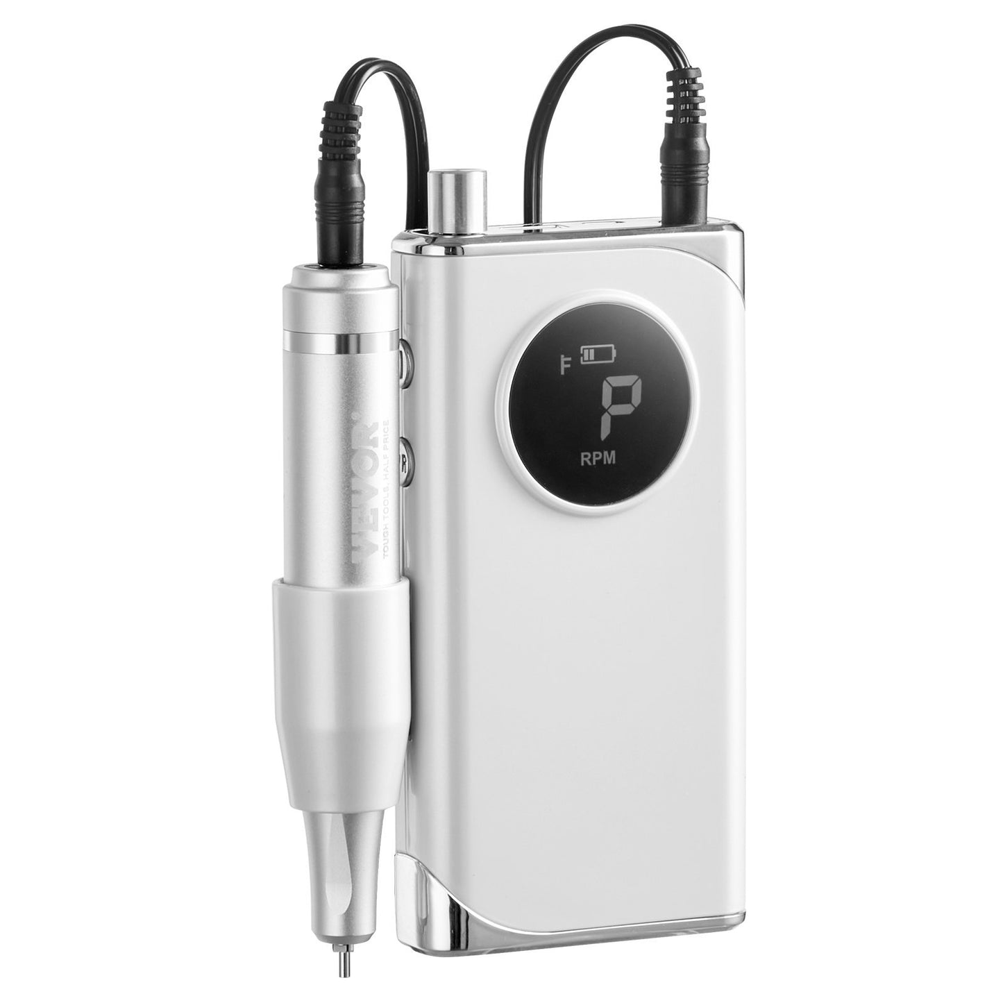 US Local VEVOR Electric Rechargeable Nail Drill, 40,000RPM Portable Cordless Nail E File Machine, LCD-Display Acrylic Gel Grinder Tool With 6 Bits And 50PCS Sanding Bands For Manicure Pedicure Carve Polish