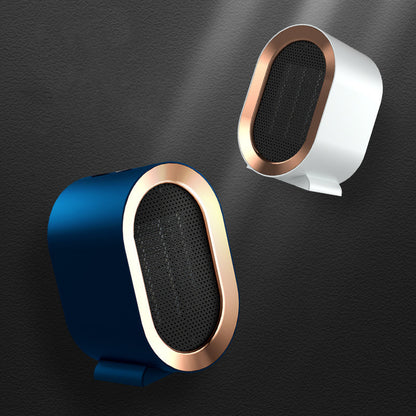 US Local Desktop Electric Heater Mini Portable Fan Heater 220V PTC Ceramic Heating Warm Air Blower Home Office Warmer Machine