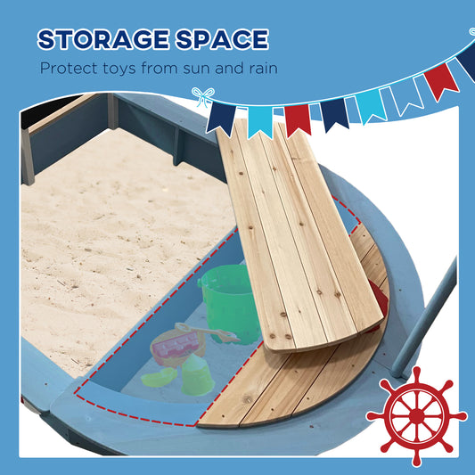 US Local Sandbox with Pirate Ship Design for 3-7 Years