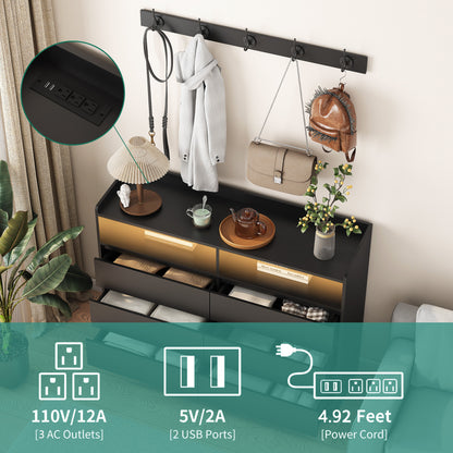 US Local Living Room Sideboard Storage Cabinet,drawer Cabinet