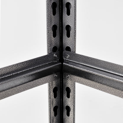 US Local Tier Metal Shelves For Storage Garage Shelving 2000LBS Heavy Duty Storage Shelves Adjustable Garage Shelf Industrial Shelving Unit Storage Utility Rack,Black