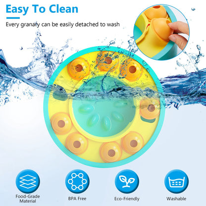 US Local 1Pc Dog Puzzle Food Feeder Slow Feeding Bowl Interactive Toy Dog Treat Dispensing Toy For IQ Training Mental Enrichment For Small Medium Large Dog Cat