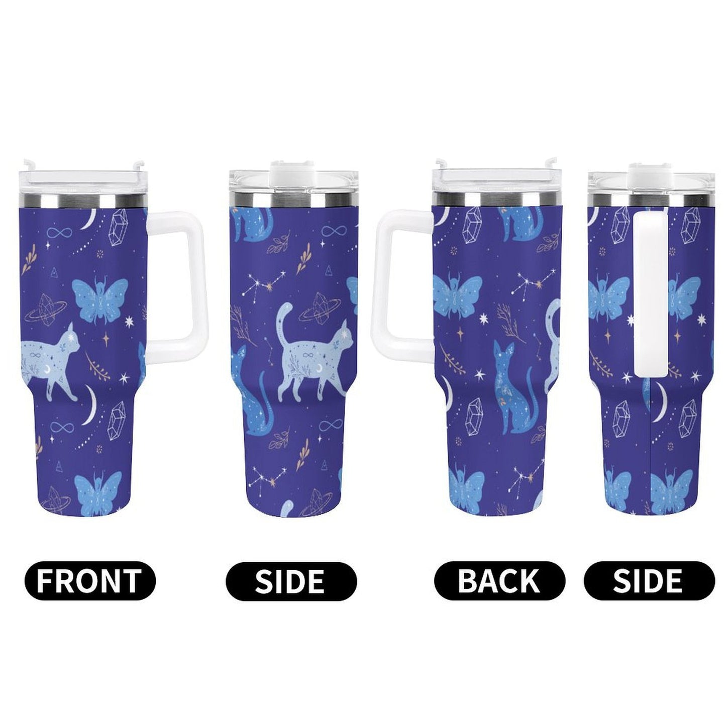 PHDT00406 POD US Local Tumbler 40 oz Large Capacity Car Cup Lovely Cat