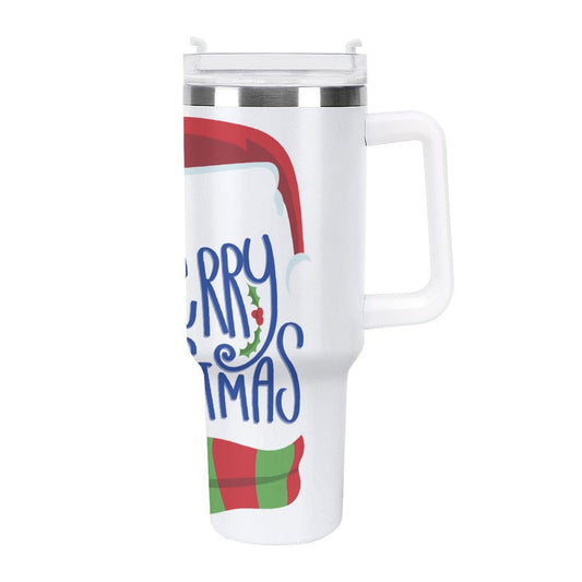 PHDT00309 POD US Local Tumbler 40 oz Large Capacity Car Cup Christmas Santa Hat