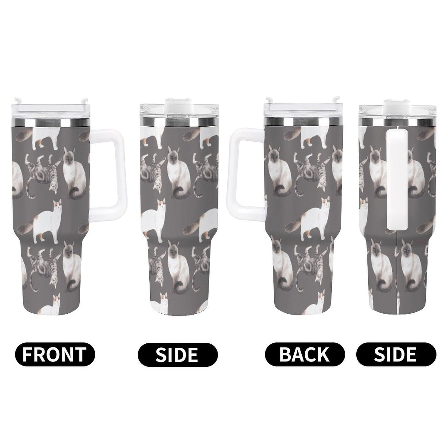 PHDT00252 POD US Local Tumbler 40 oz Large Capacity Car Cup Cat