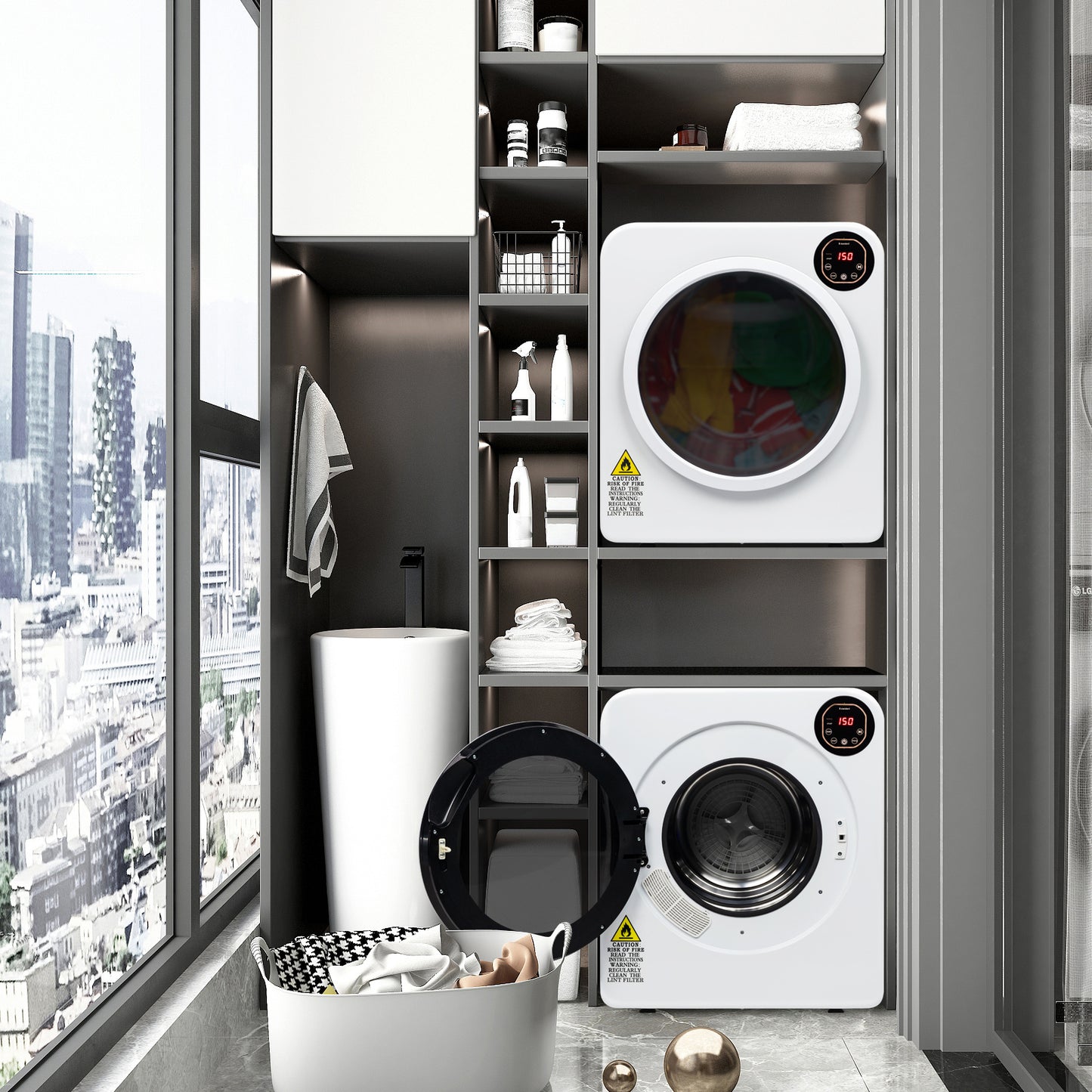 US Local GDZ60-628E 6kg 13.2Ibs Dryer