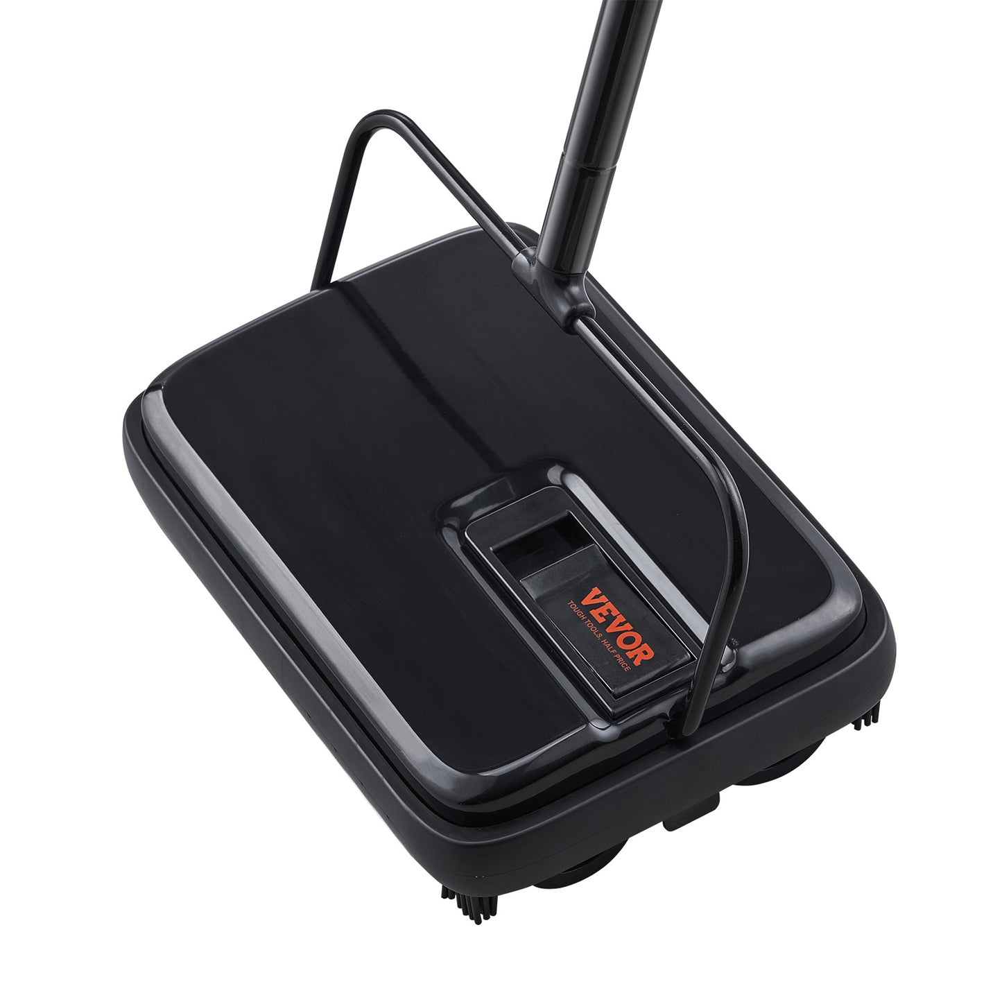US Local VEVOR Carpet Sweeper, 7.87 In Sweeping Paths, Floor Sweeper Manual Non Electric, 300 Ml Dustbin Capacity With Comb For Home Office Rugs Hardwood Surfaces Wood Floors Laminate, Cleans Dust Pet Hair