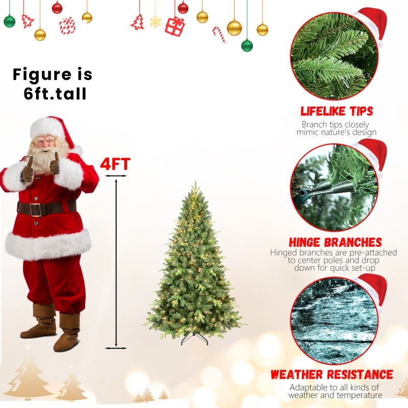 US Local PE, PVC Christmas Tree, Green