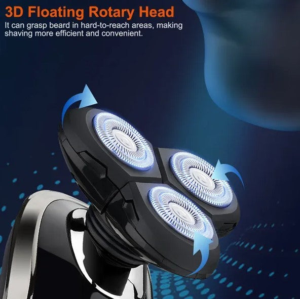 US Local 5 In 1 Electric Razor Shaver Rechargeable Cordless Head Beard Trimmer Shaver Kit IPX6 Waterproof Dry Wet Grooming Kit