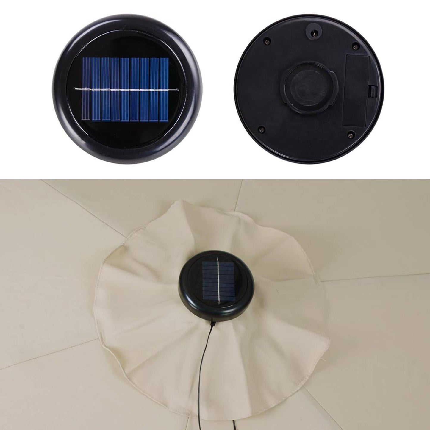 30 LEDs Solar String Light Cool White For 8 9 6rib WD Umb