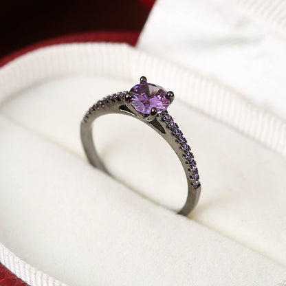 Colorful Zircon Elegant Elegant Elegant Ring