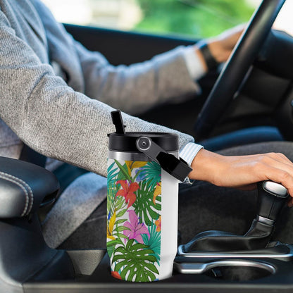 POD US Local Tumbler 30oz Large Capacity Car Cup Tropical, Green, Bright, Summery Style