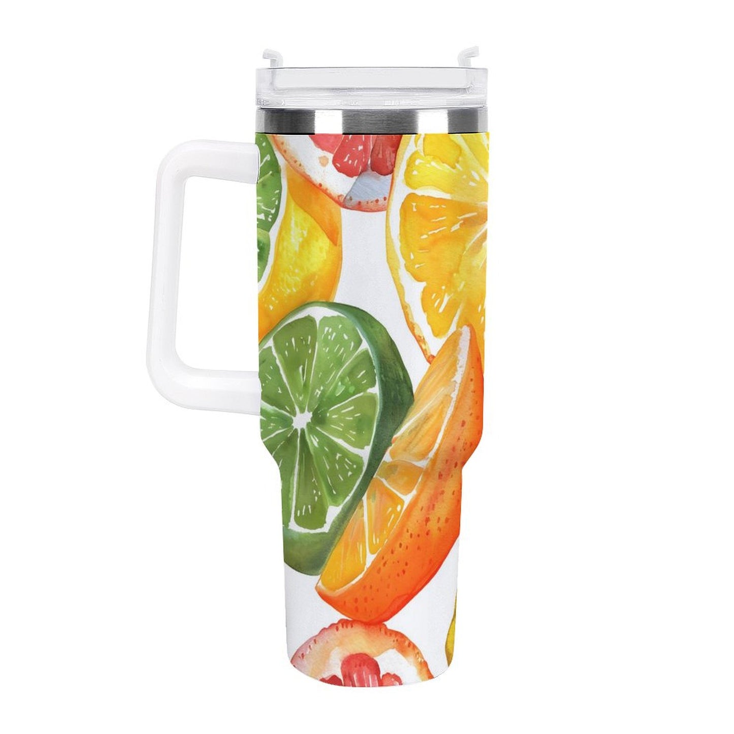 PHDT00492 POD US Local Tumbler 40oz Large Capacity Car Cup Summer, Lemon