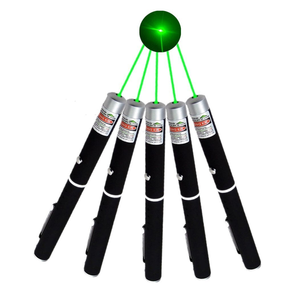 UK Local 532nm Green Laser Pointer Pen Light Visible Single Beam AAA Lazer Torch 10PCS Mini Small Teaching Pen Light Pet Toys
