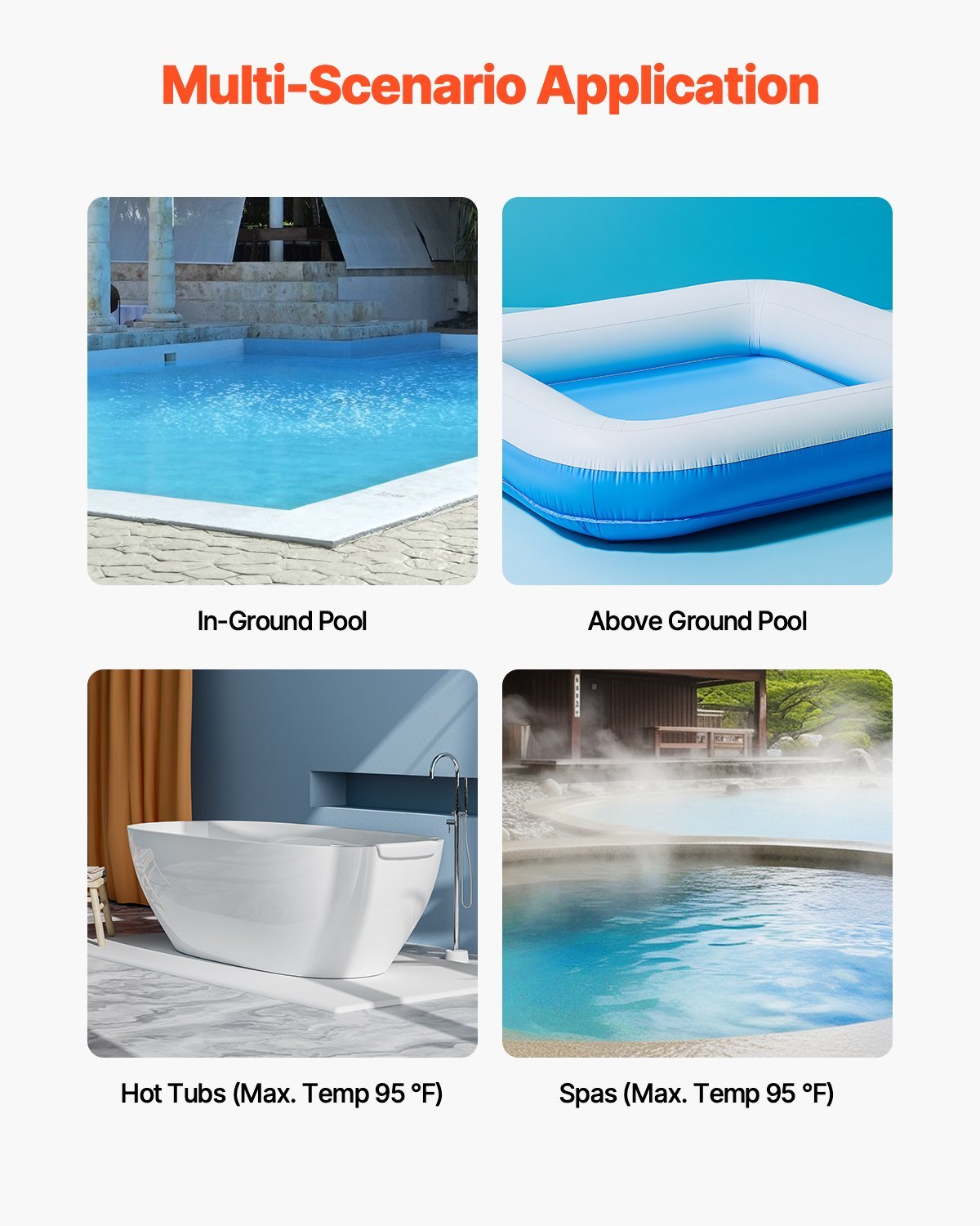 Pool Vacuum, 26 GPM Handheld Cordless Hot Tub Vacuum With Extension Pole, For Deep Cleaning  Strong Suction, Rechargeable Pool Cleaner, Running Up To 1Hour, For Above Ground Inground Pool Spas