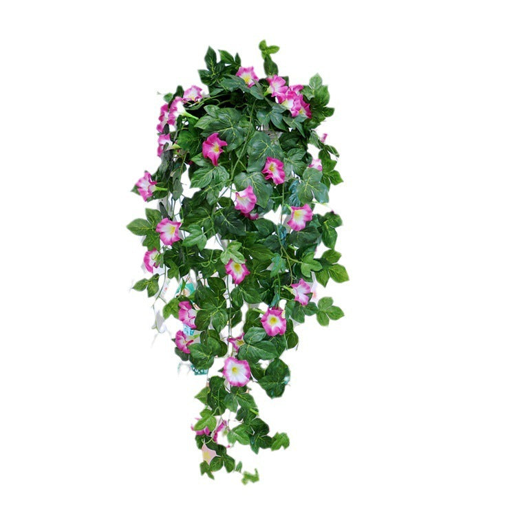 US Local Simulation Plant Morning Glory Ratten For Wall Hanging Decoration