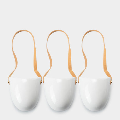 US Local Wall-mounted Flower Pot Half Wall Ceramic Green Plant Free Perforation Balcony