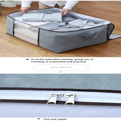 US Local 2-Pack Large Storage Bags With Clear Window Reinforced Handles