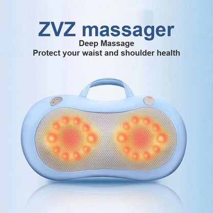 US Local Massage The Back And Neck With Heated, Kneading Deep Tissue Massage Pillows