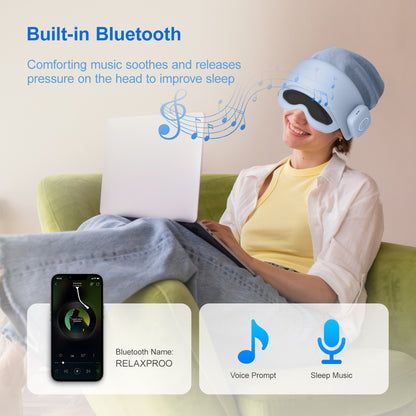 US Local Smart Head Massager With Eye Relief & Heating Function