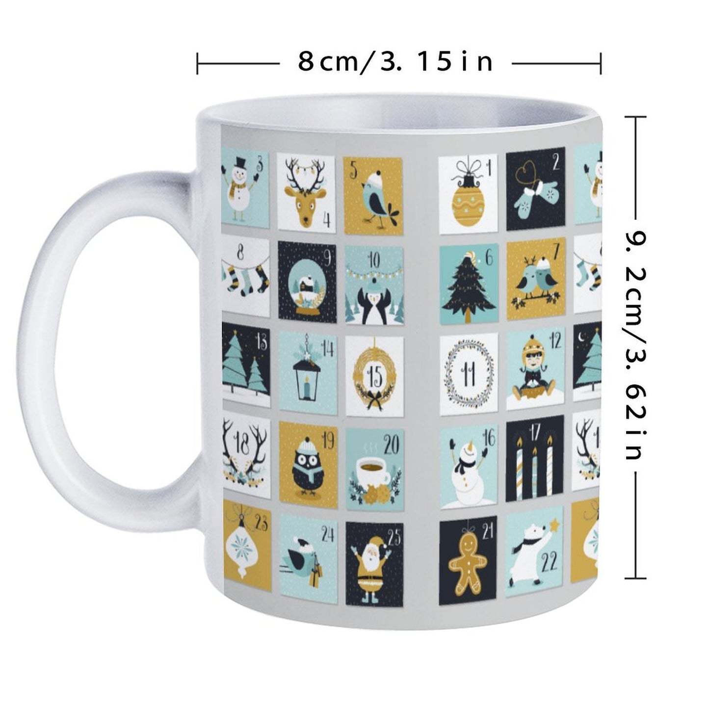 POD US Local White mug with full print, Christmas 0032