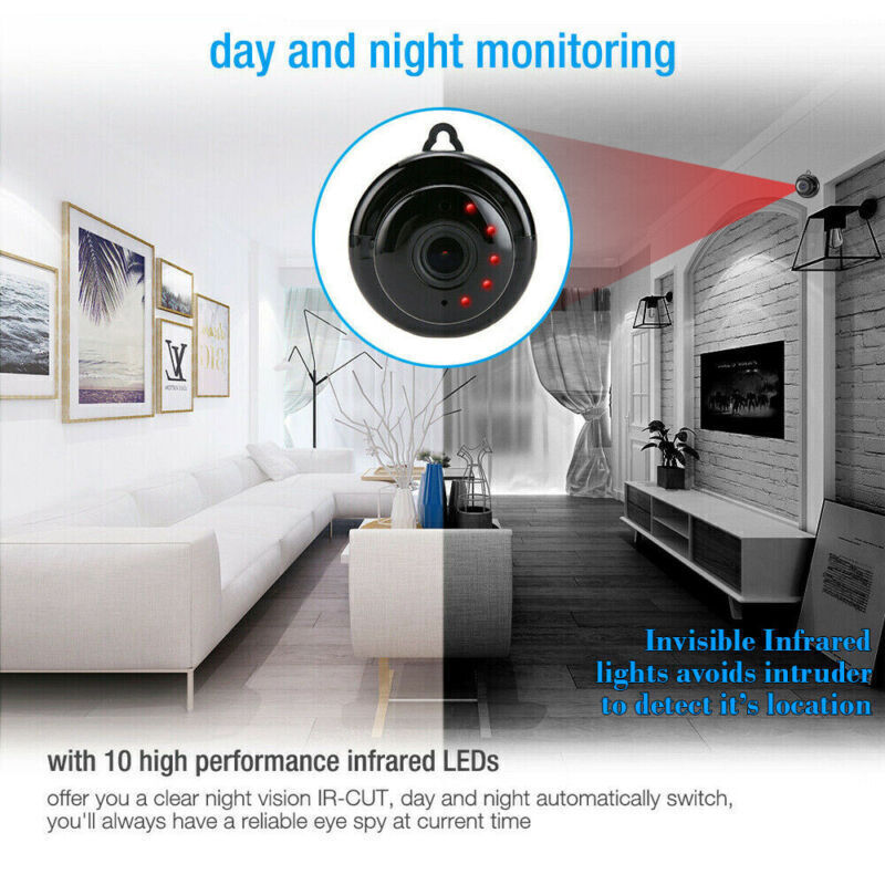 US Local CCTV Camera WiFi 1080P Wireless IR Indoor Outdoor Security Night Vision Home CAM