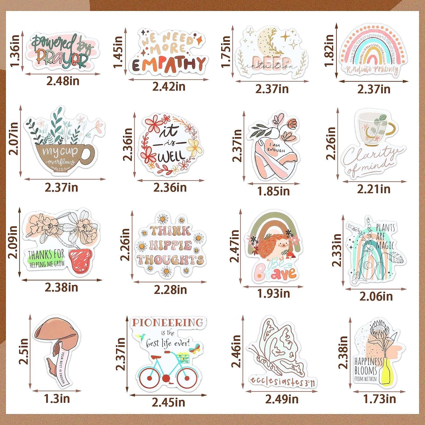 US Local Bible Verse Stickers, Inspirational Christian, Boho Bible Prayer Board, Religious Faith Phrase Stickers Study Supplies For Journaling Scrapbook415-10303-I