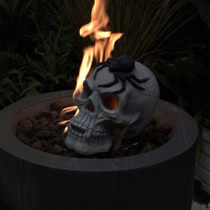 US Local Demon Skull,Suitable For Outdoor Fireplace And Fire Pit, Halloween Decoration