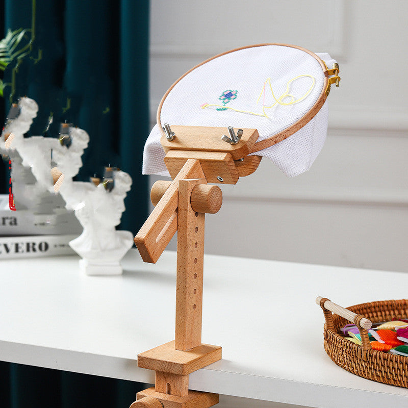 US Local Wooden Embroidery Tools Embedded Frame