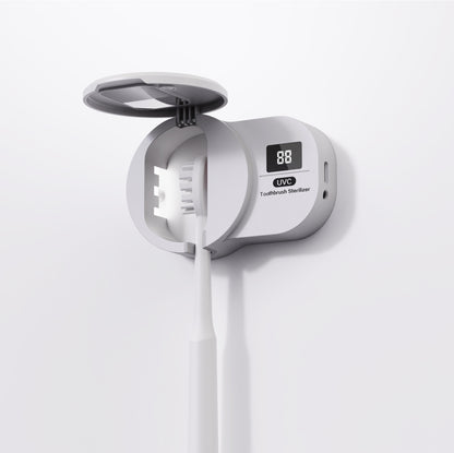 Single Toothbrush Sterilizer Intelligent Uv Uv Drying Sterilization Toothbrush Disinfection Box Toothbrush Holder In Bathroom