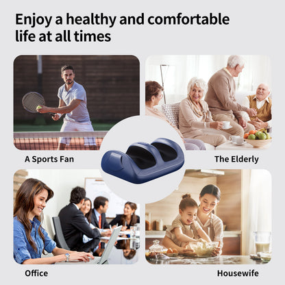 US Local Intelligent Foot Massager With 3D Air Cushion Massage, Constant Temperature Heating, 15-minute Automatic Timer, Low Noise Design. Ideal For Relaxation In The Office Or At Home